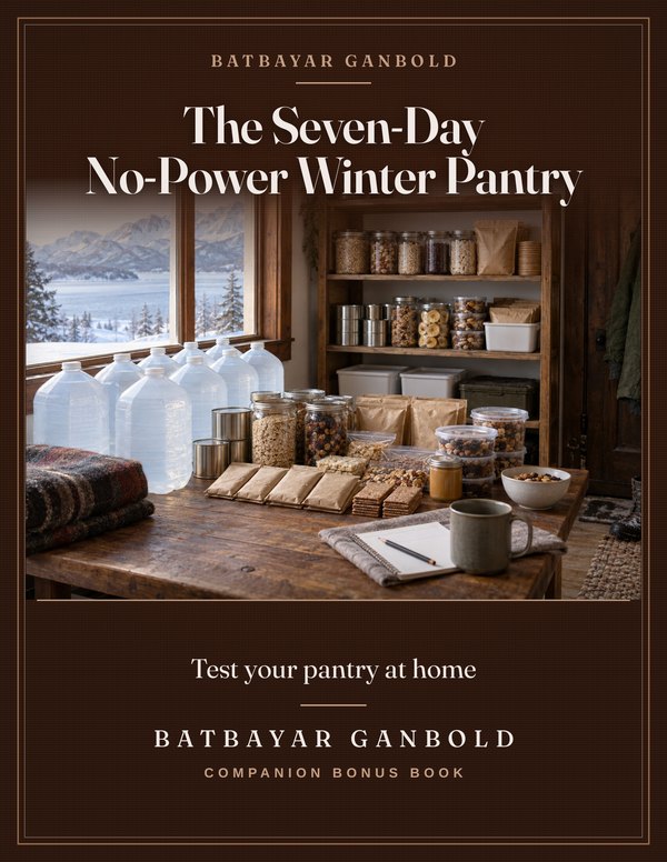 The Seven-Day No-Power Winter Pantry bonus book cover